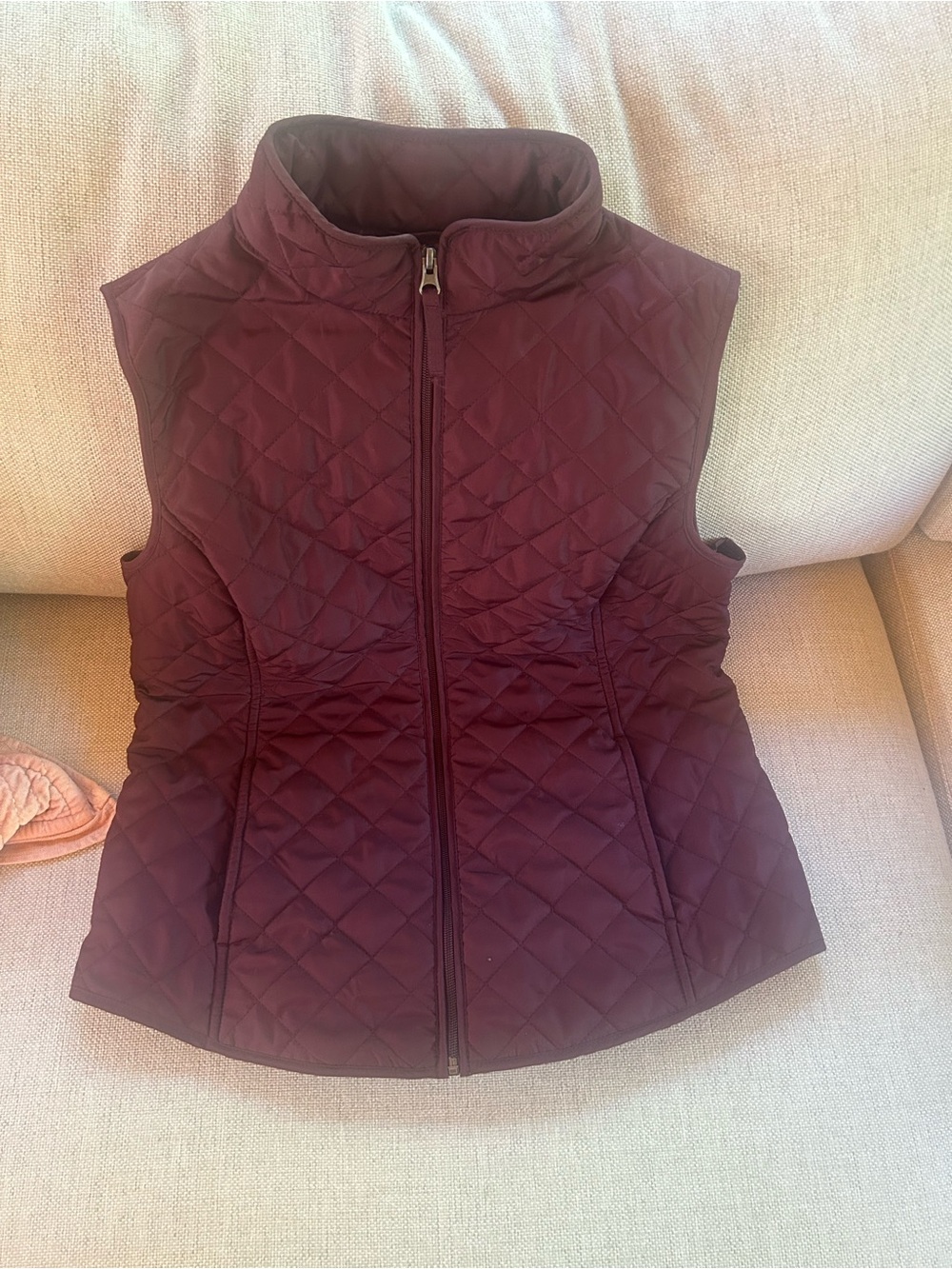 Van Heusen Quilted Sleeveless Puffer Vest - Wine